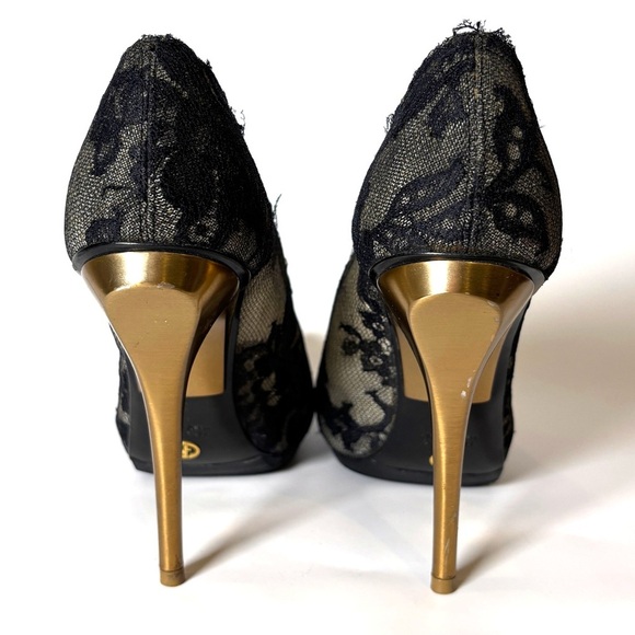 Giorgio Armani Vintage Lace Pumps size 35 - Picture 3 of 8